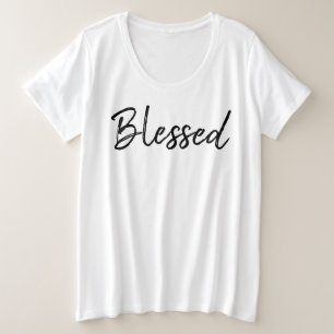"Gesegnet" Text-T - Shirt