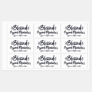 Gesegnet über Maßnahmen Evangelische Redewendungen Etiketten