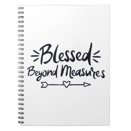 Gesegnet über Maßnahmen Evangelische Redewendungen Notizblock