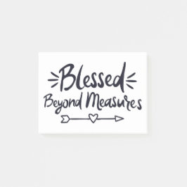 Gesegnet über Maßnahmen Evangelische Redewendungen Post-it Klebezettel