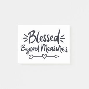 Gesegnet über Maßnahmen Evangelische Redewendungen Post-it Klebezettel