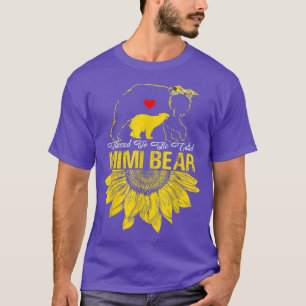 Gesegnet, um als Mimi Bär Sonnenblumen Geschenke M T-Shirt