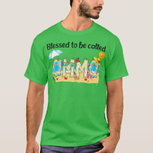 Gesegnet, um Amma Summer Beach Happy Mothe genannt T-Shirt