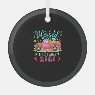 Gesegnet, um Gigi Osterbrunnenkakao genannt zu wer Ornament Aus Glas