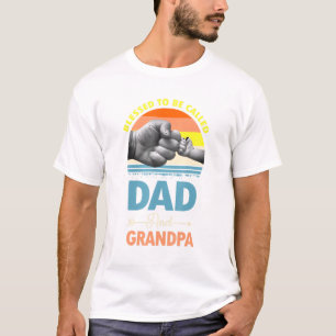 Gesegnet, um Papa und Opa genannt zu werden, Vinta T-Shirt