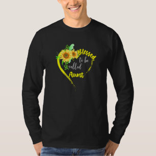 Gesegnet, um Tante Sonnenblume Tante Mutter genann T-Shirt