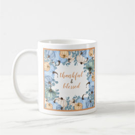 Gesegnet und dankbar fallen kaffeetasse