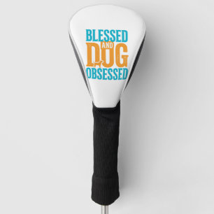 Gesegnet und hundebesessen Retro-Hundeliebhaber-De Golf Headcover