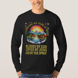 Gesegnet von Gott für 103 Jahre Regenbogen bei Son T-Shirt