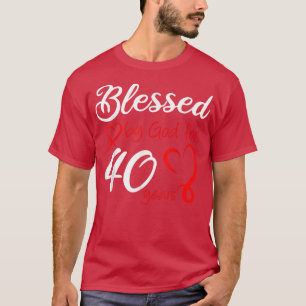 Gesegnet von Gott für 40 Jahre Alte Geburtstagspar T-Shirt