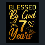 Gesegnet von Gott für 70 Jahre 70. Geburtstag Glau Poster<br><div class="desc">Gesegnet von Gott für 70 Jahre 70. Geburtstag Glaube</div>