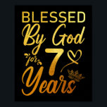 Gesegnet von Gott für 70 Jahre 70. Geburtstag Glau Poster<br><div class="desc">Gesegnet von Gott für 70 Jahre 70. Geburtstag Glaube</div>