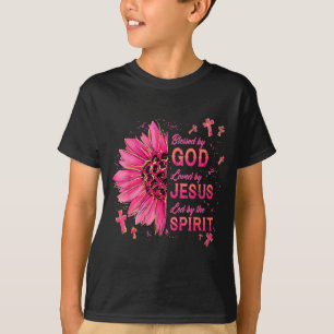 Gesegnet von Gott geliebt von Jesus Sonnenblume Ch T-Shirt