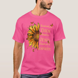 Gesegnet von Gott - geliebt von Jesus Sonnenblume T-Shirt