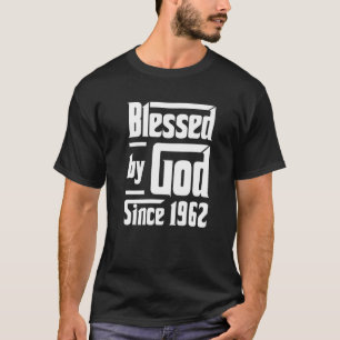 Gesegnet von Gott seit 1962 60. Geburtstag Christl T-Shirt