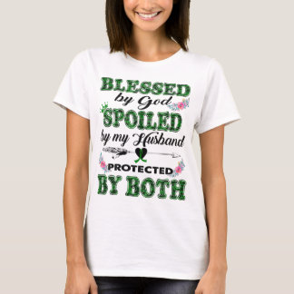 gesegnet von Gott verdorben von Ehemann Leberkrebs T-Shirt