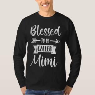 Gesegnet zu mir als Mimi Niedliche Oma Mutter Da T-Shirt
