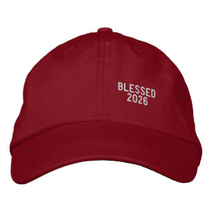 Gesegnete 2026 personalisierte bestickte Mütze Baseballkappe