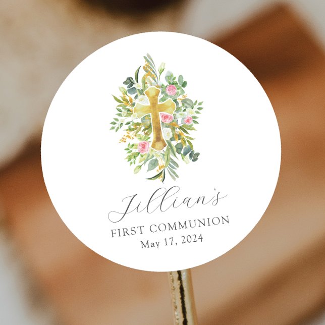 Gesegnete Anfänge über die erste Kommune Runder Aufkleber (Von Creator hochgeladen)