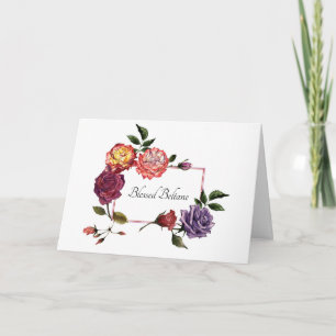 Gesegnete Beltane Rose Faltkarte Karte