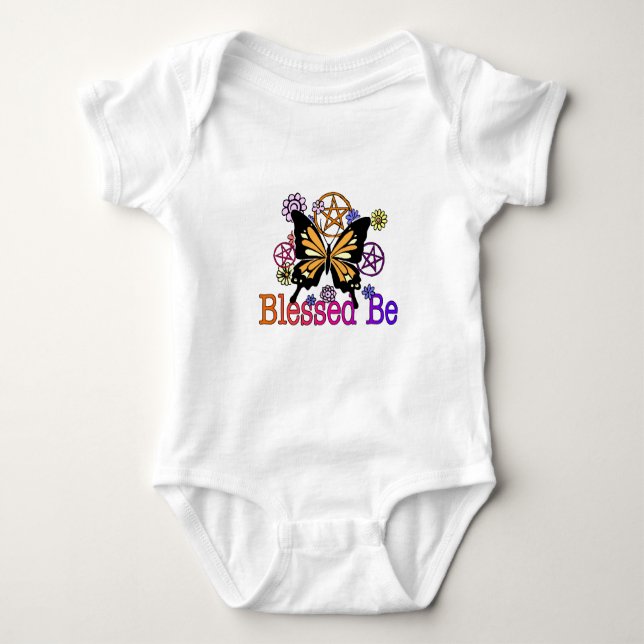 gesegnete Blumen Baby Strampler (Vorderseite)
