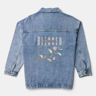 Gesegnete Frau Jeansjacke