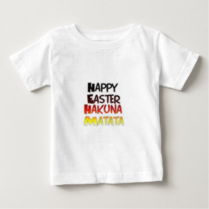 Gesegnete Frohe Ostern Hakuna Matata Ferienzeit Baby T-shirt
