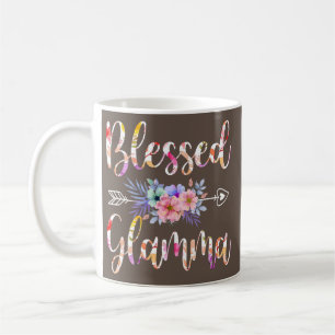 Gesegnete Glamma Muttertag Blumen Lustig Kaffeetasse
