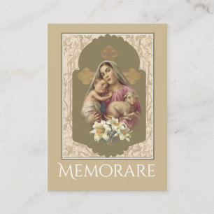 Gesegnete heilige Karte Jungfrau-Marys Memorare