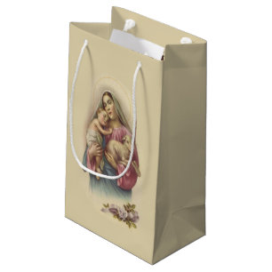 Gesegnete Jungfrau-Mary-Baby-Jesus-Blumen Kleine Geschenktüte