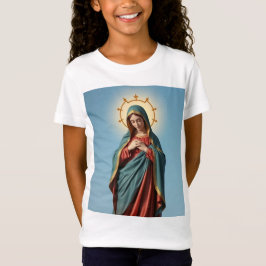 Gesegnete Jungfrau Mary Girl's Tee Shirt