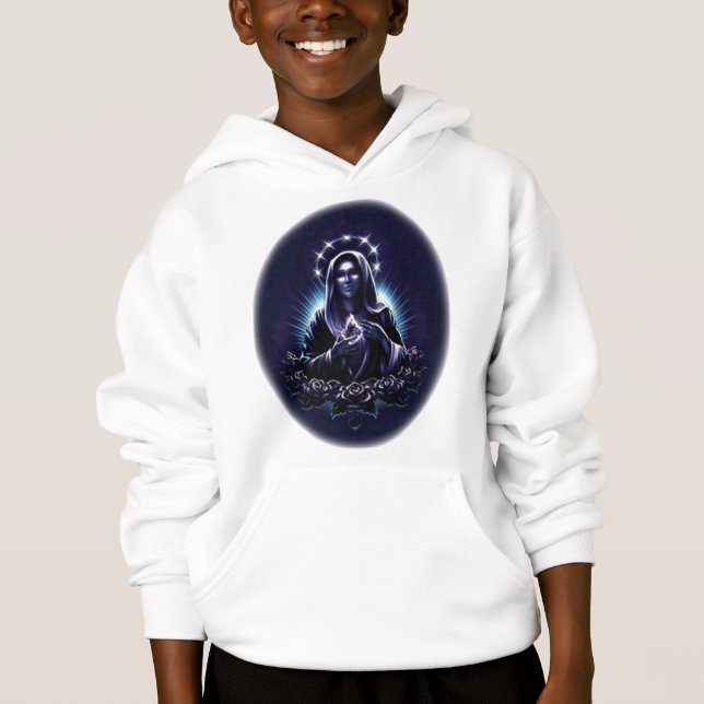 Gesegnete Jungfrau Mary - Gottesmutter Hoodie (Vorderseite)