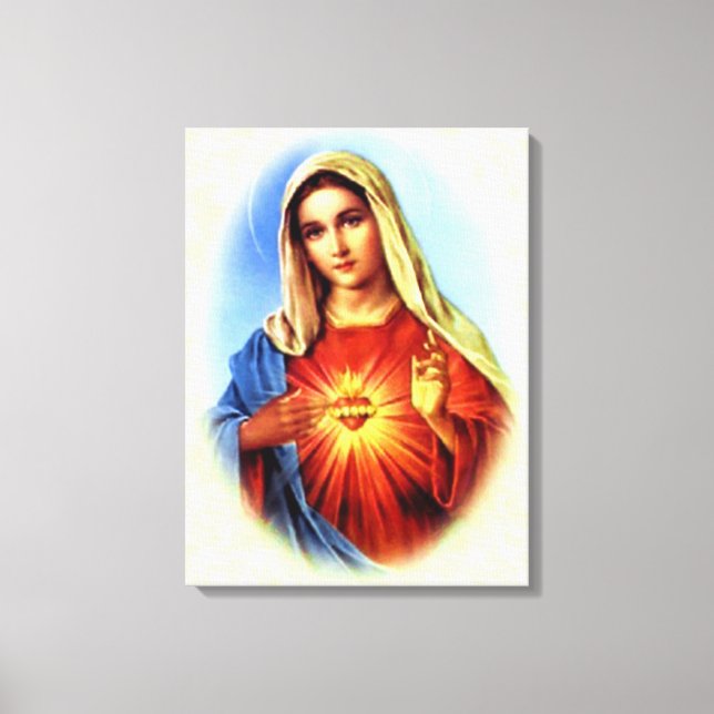 Gesegnete Jungfrau Mary - Gottesmutter Leinwanddruck (Vorderseite)