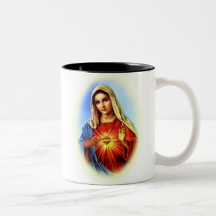 Gesegnete Jungfrau Mary - Gottesmutter Zweifarbige Tasse