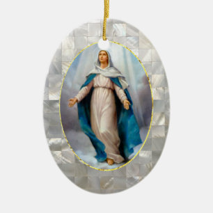 Gesegnete Jungfrau Mary Keramik Ornament