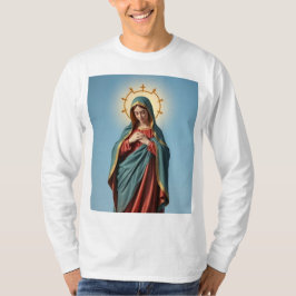 Gesegnete Jungfrau Mary Men's Long Sleeve Tee Shir