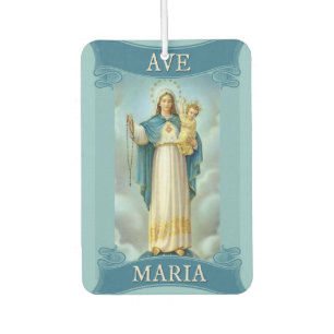 Gesegnete Jungfrau Mary mit Autolufterfrischer