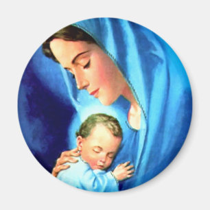 Gesegnete Jungfrau Mary mit dem Baby Jesus Magnet
