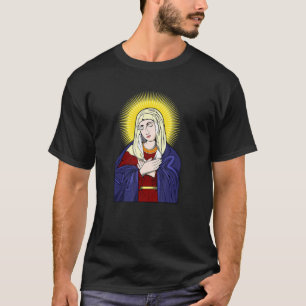 Gesegnete Jungfrau Mary Mother of Jesus Portrait 2 T-Shirt