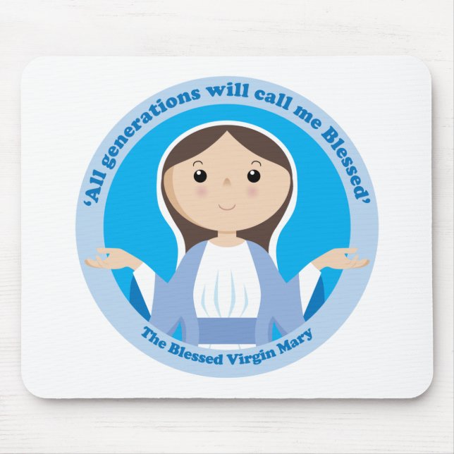 Gesegnete Jungfrau Mary Mousepad (Vorne)