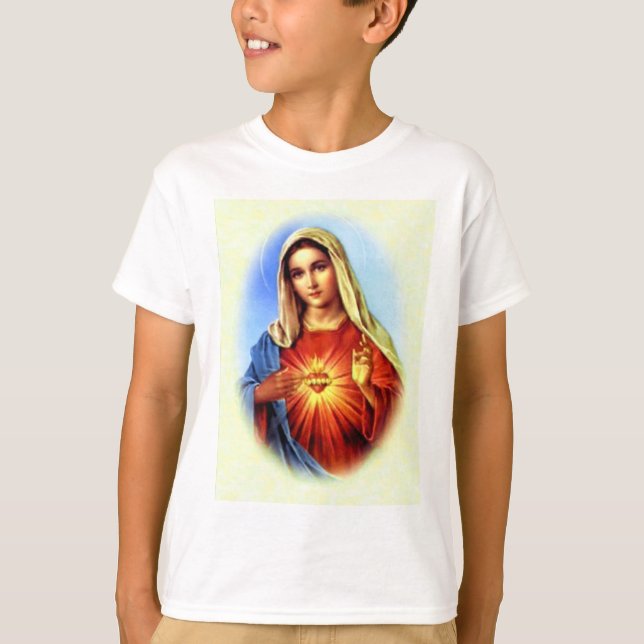 Gesegnete Jungfrau Mary - Mutter des Gottes T-Shirt (Vorderseite)