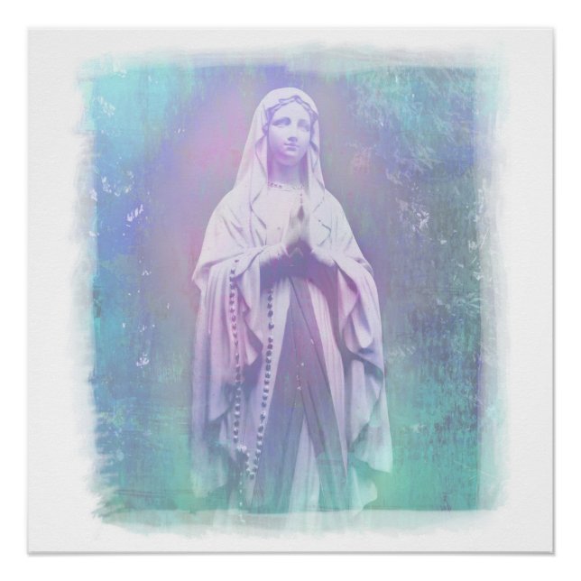 Gesegnete Jungfrau Mary Poster (Vorderseite)