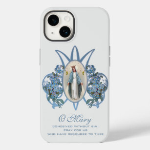 Gesegnete Jungfrau Mary Religiöse Vintag katholisc Case-Mate iPhone 14 Hülle