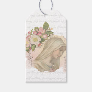 Gesegnete Jungfrau Mary Religious Katholic Floral Geschenkanhänger