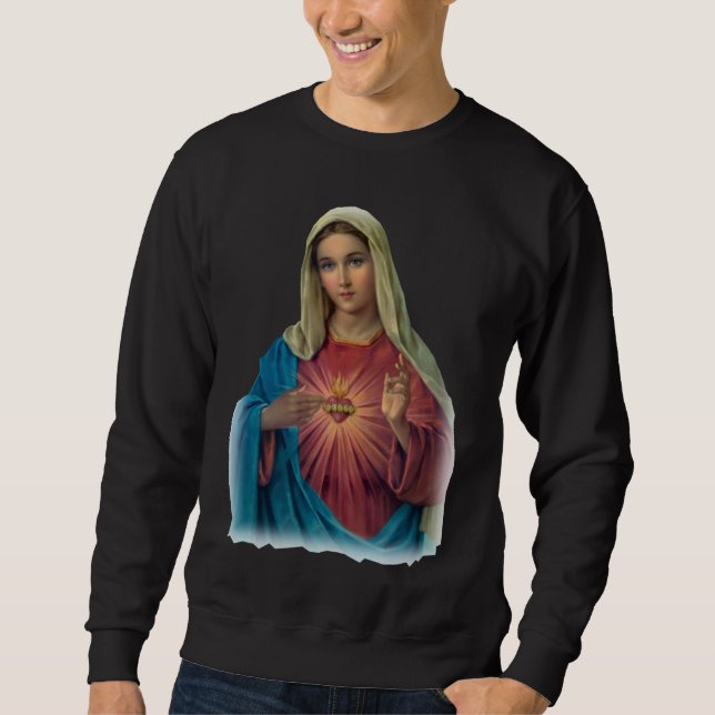 Gesegnete Jungfrau Mary Sweatshirt (Vorderseite)