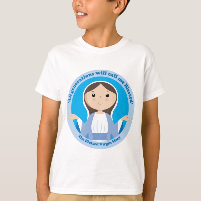 Gesegnete Jungfrau Mary T-Shirt (Vorderseite)