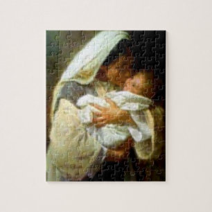 Gesegnete Jungfrau Mary und Säugling Kind Jesus Puzzle