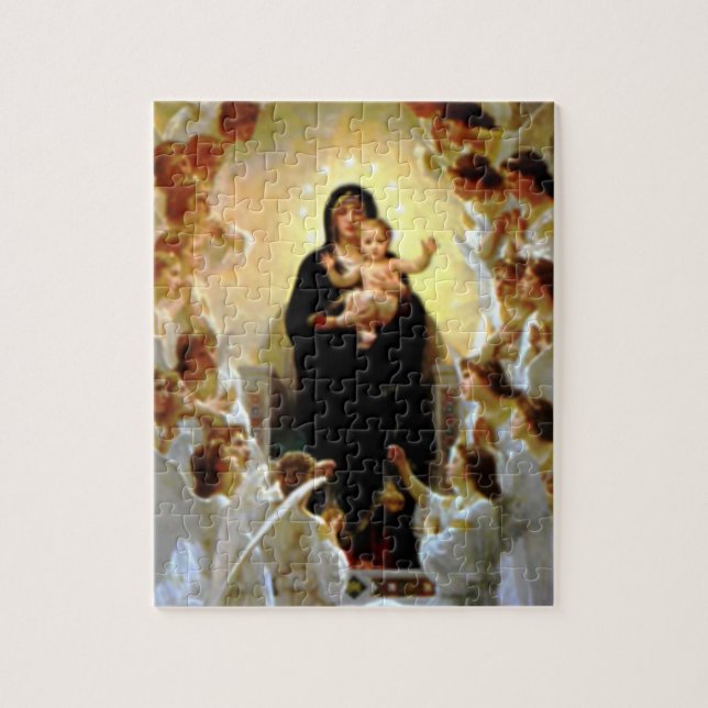 Gesegnete Jungfrau Mary und Säuglings-Kind Jesus Puzzle (Vertikal)