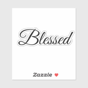 Gesegnete Kalligrafie Moderne Typografie Elegant Aufkleber