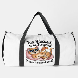 Gesegnete Katzen Pizza Keine Sorge Duffle Bag